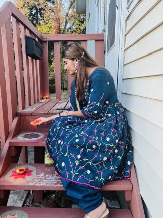 Short Anarkali with Salwar