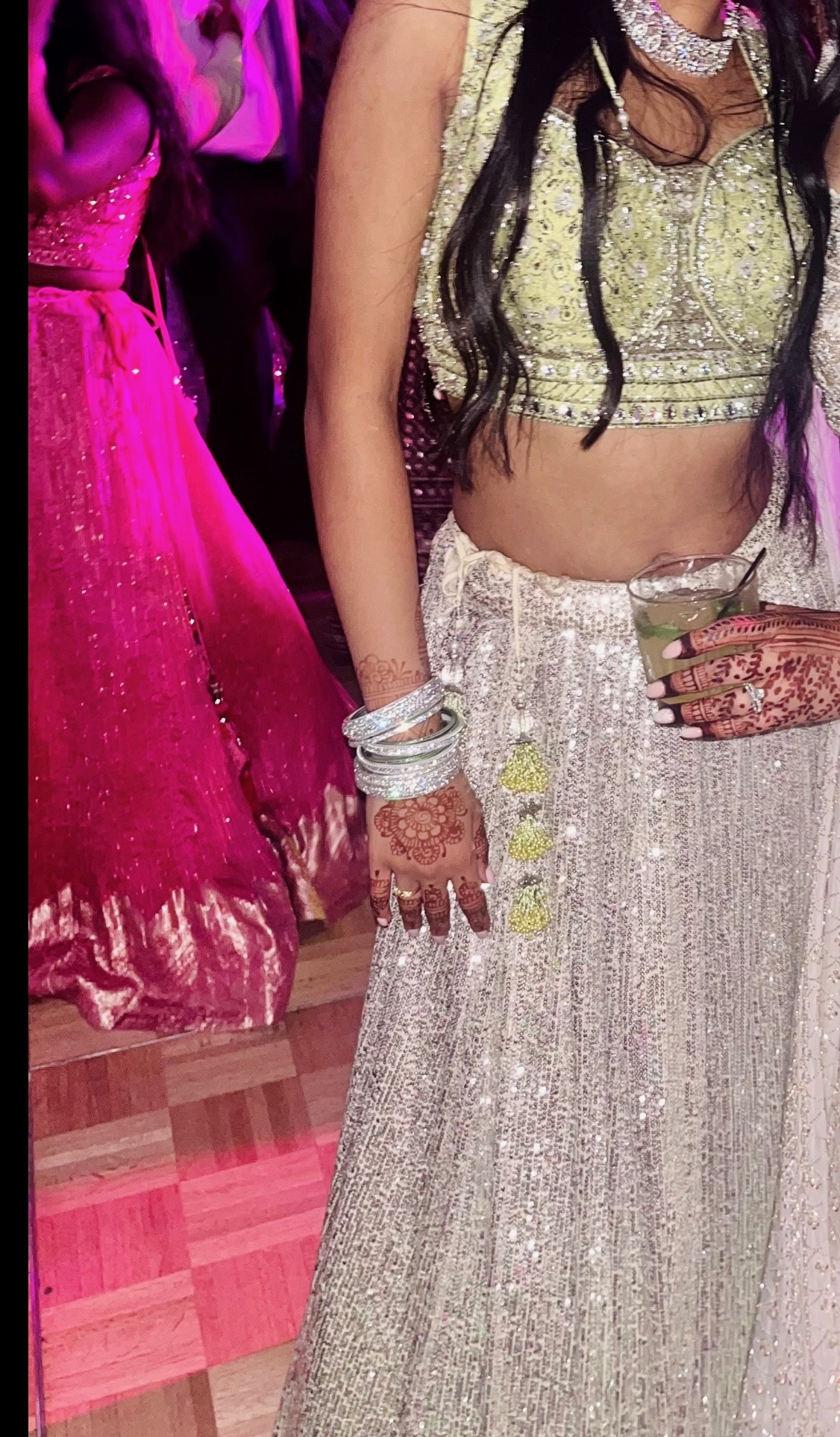 Prima Designer (Ahmedabad) pastel green lehenga reception set - Image 3