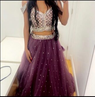 Purple Indian Reception dress from Ladlee
