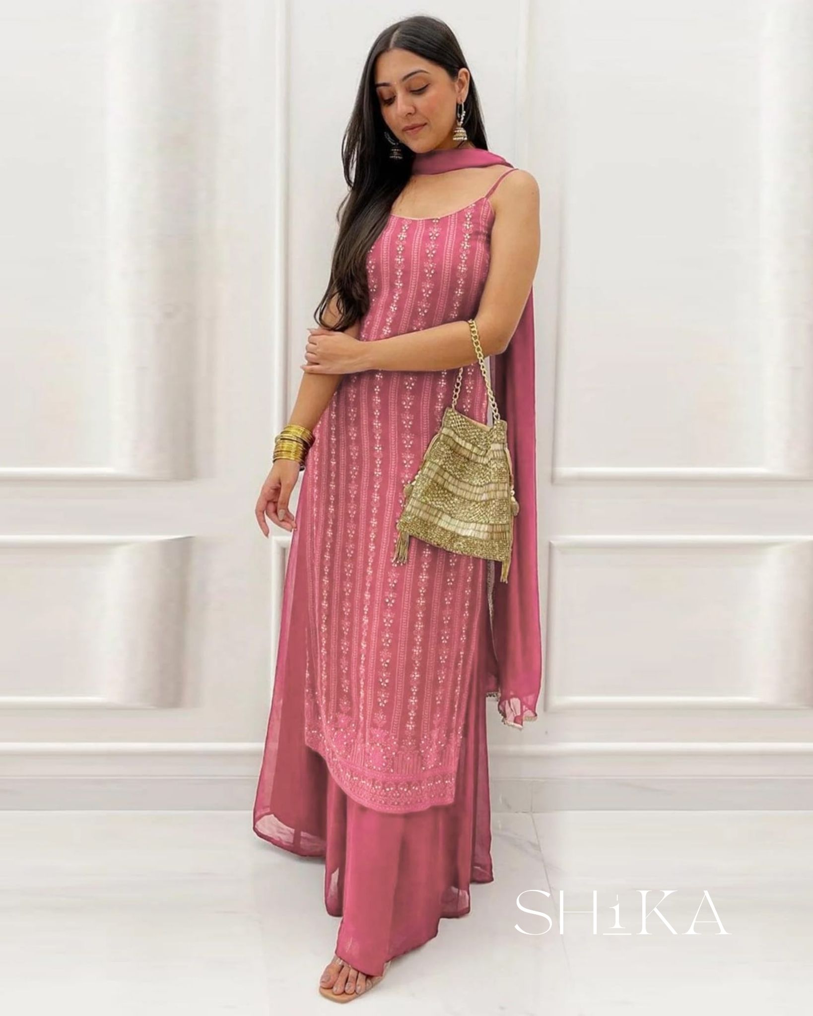 Dusty Rose Kurta Set