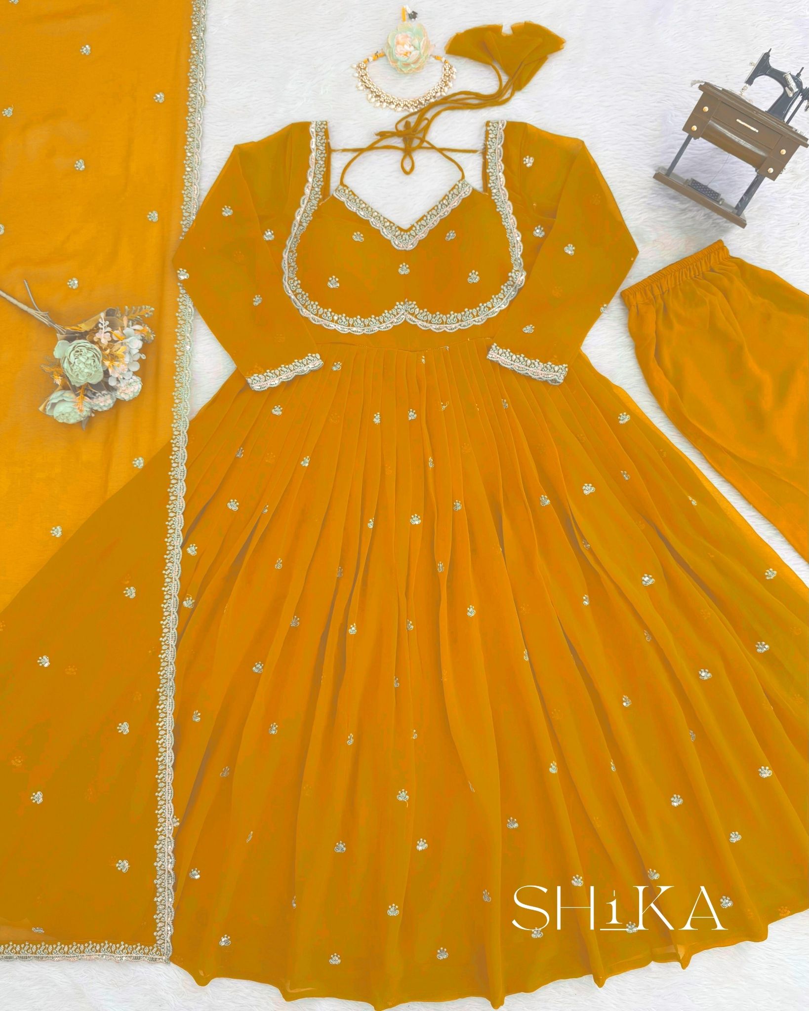 Marigold Anarkali - Image 4