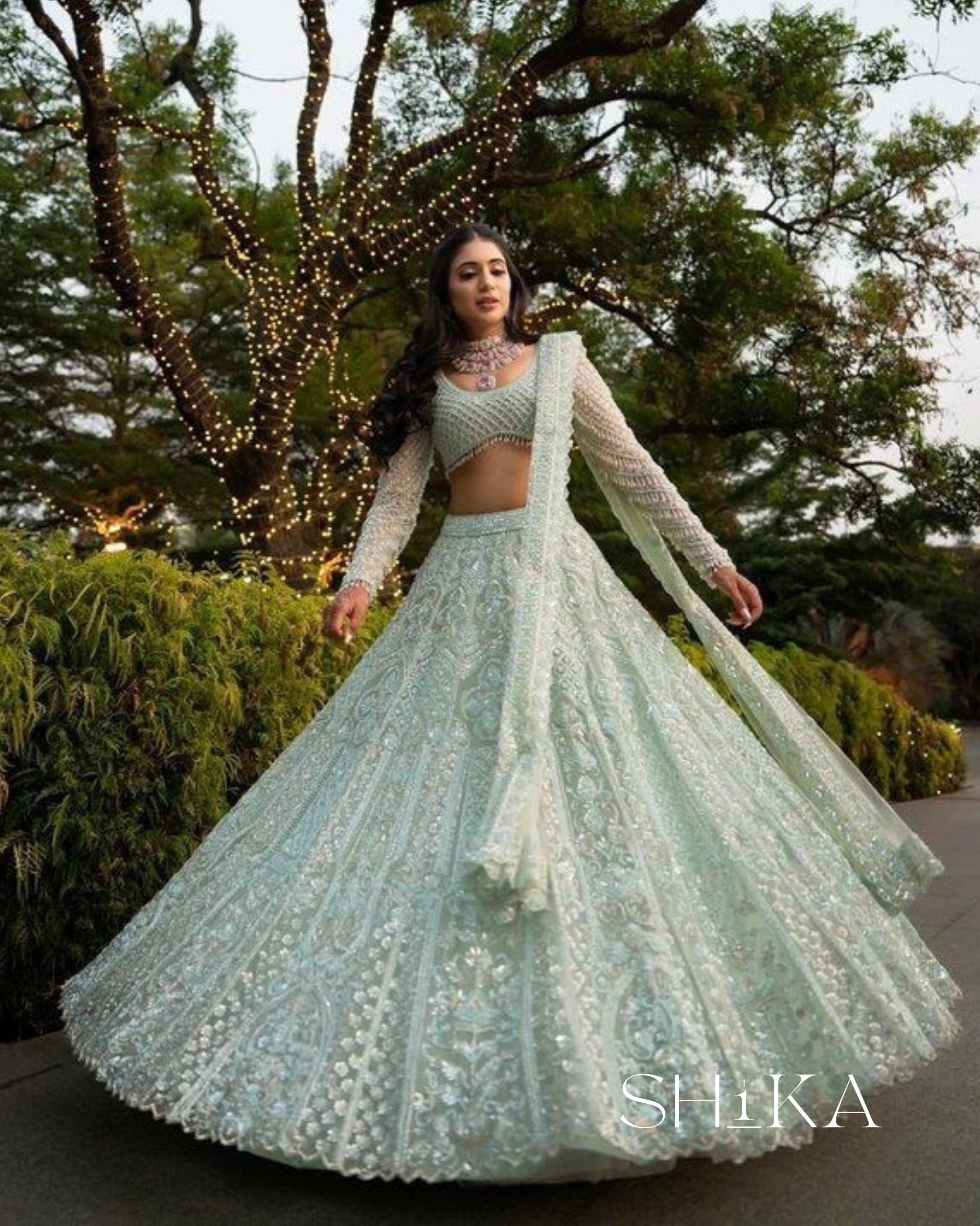 Crystal Wave Lehenga - Image 2