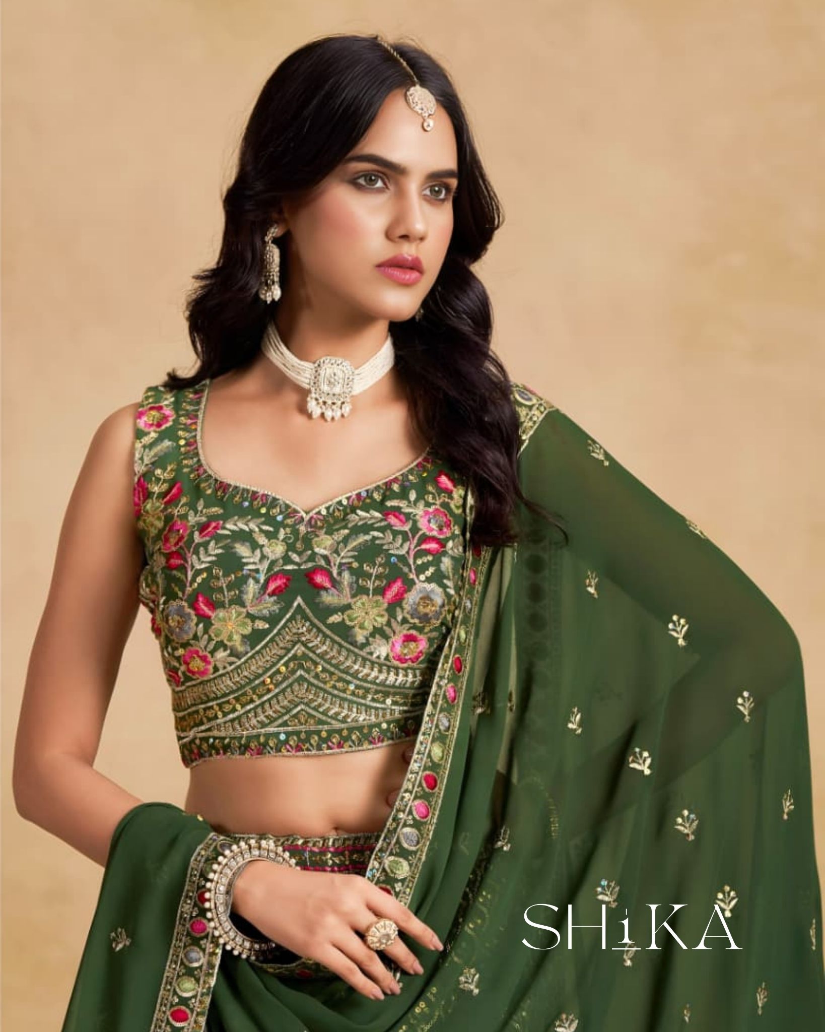 Sage Mist Lehenga - Image 5
