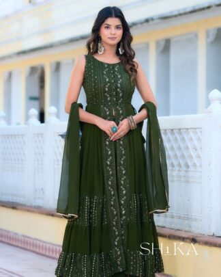 Emerald Jewel Anarkali