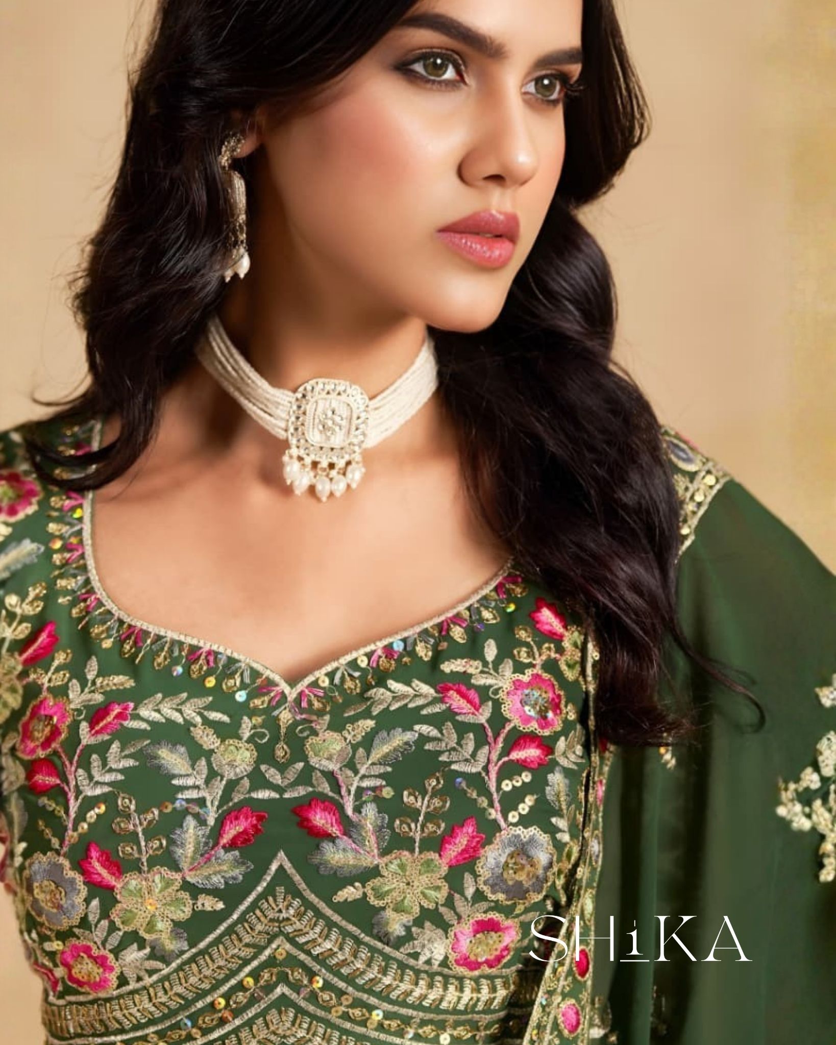 Sage Mist Lehenga - Image 3