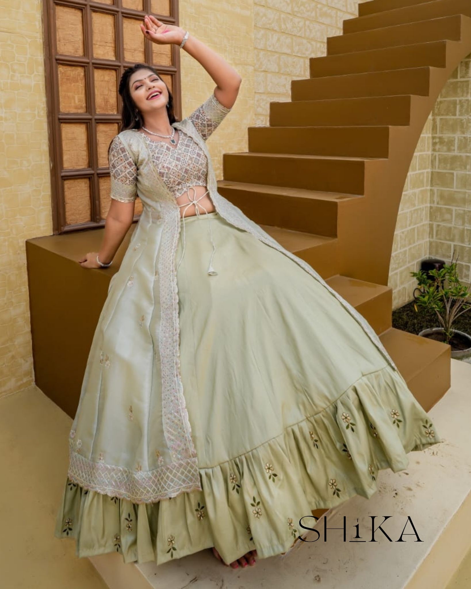 Frozen Orchid Lehenga - Image 5