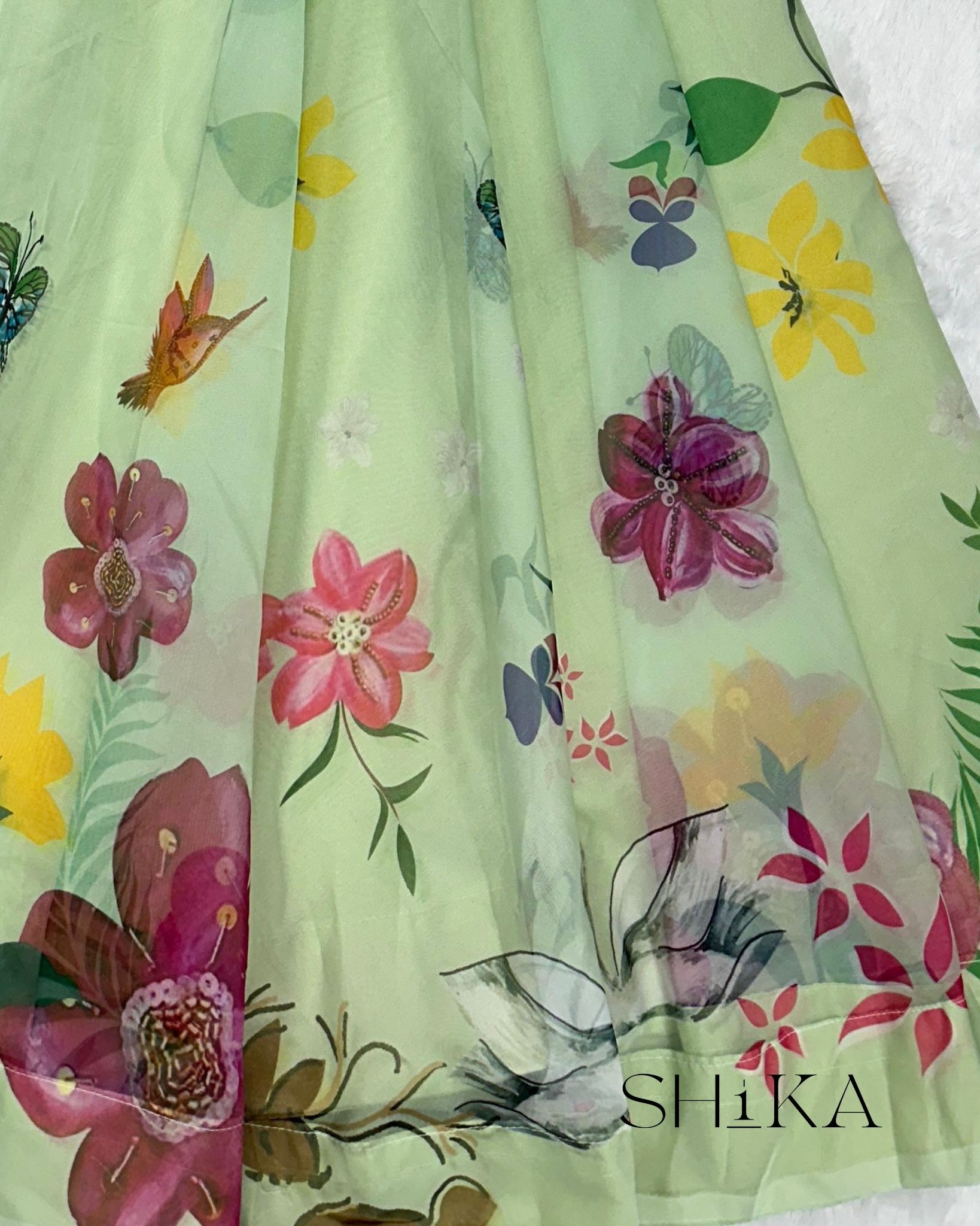 Lichen Floral Lehenga - Image 3