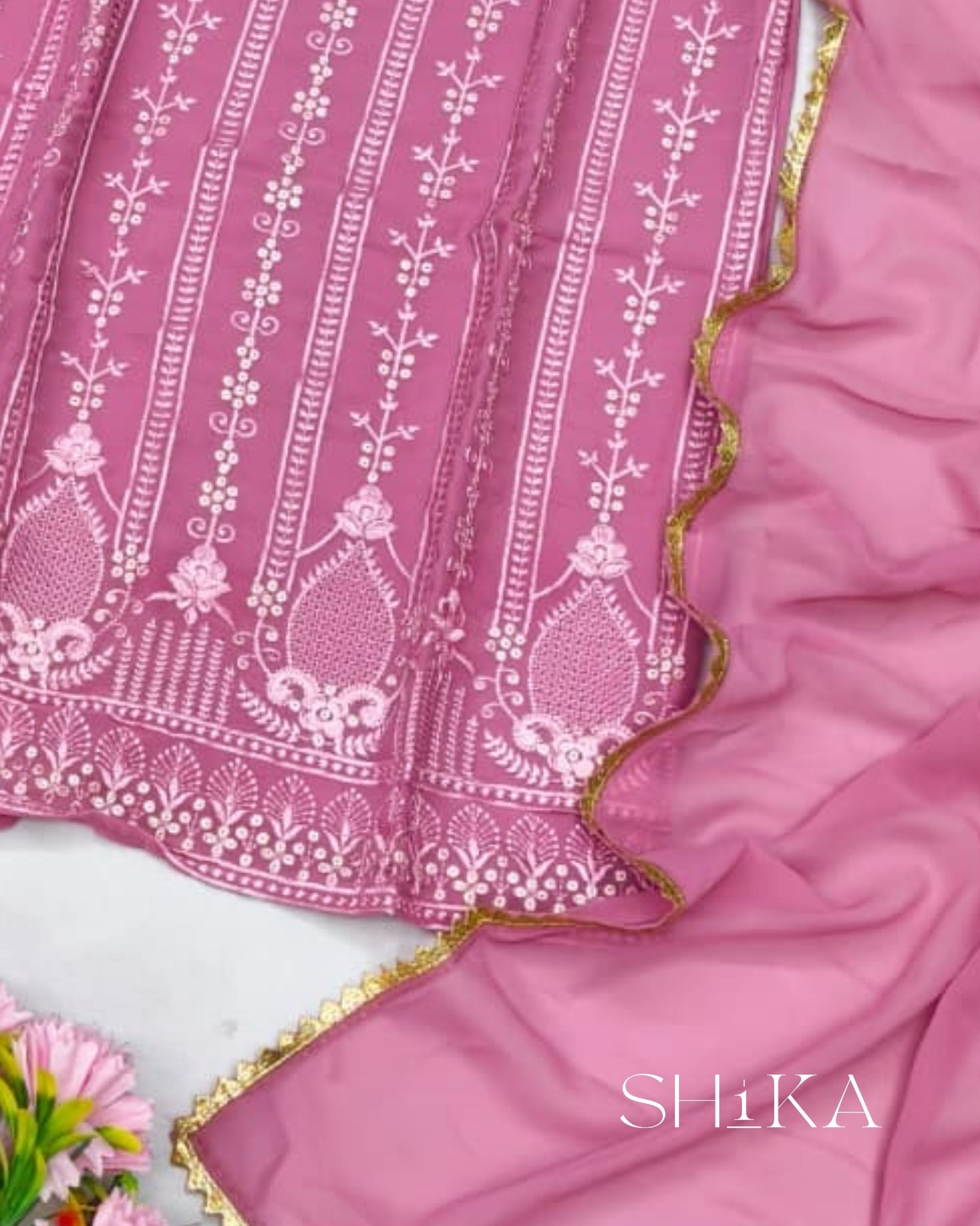 Dusty Rose Kurta Set - Image 5