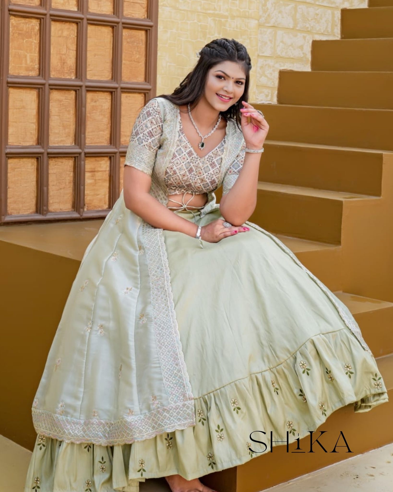 Frozen Orchid Lehenga - Image 2