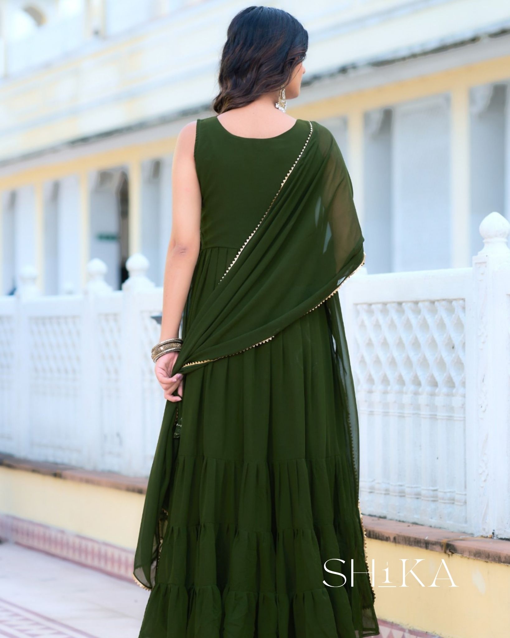 Emerald Jewel Anarkali - Image 3