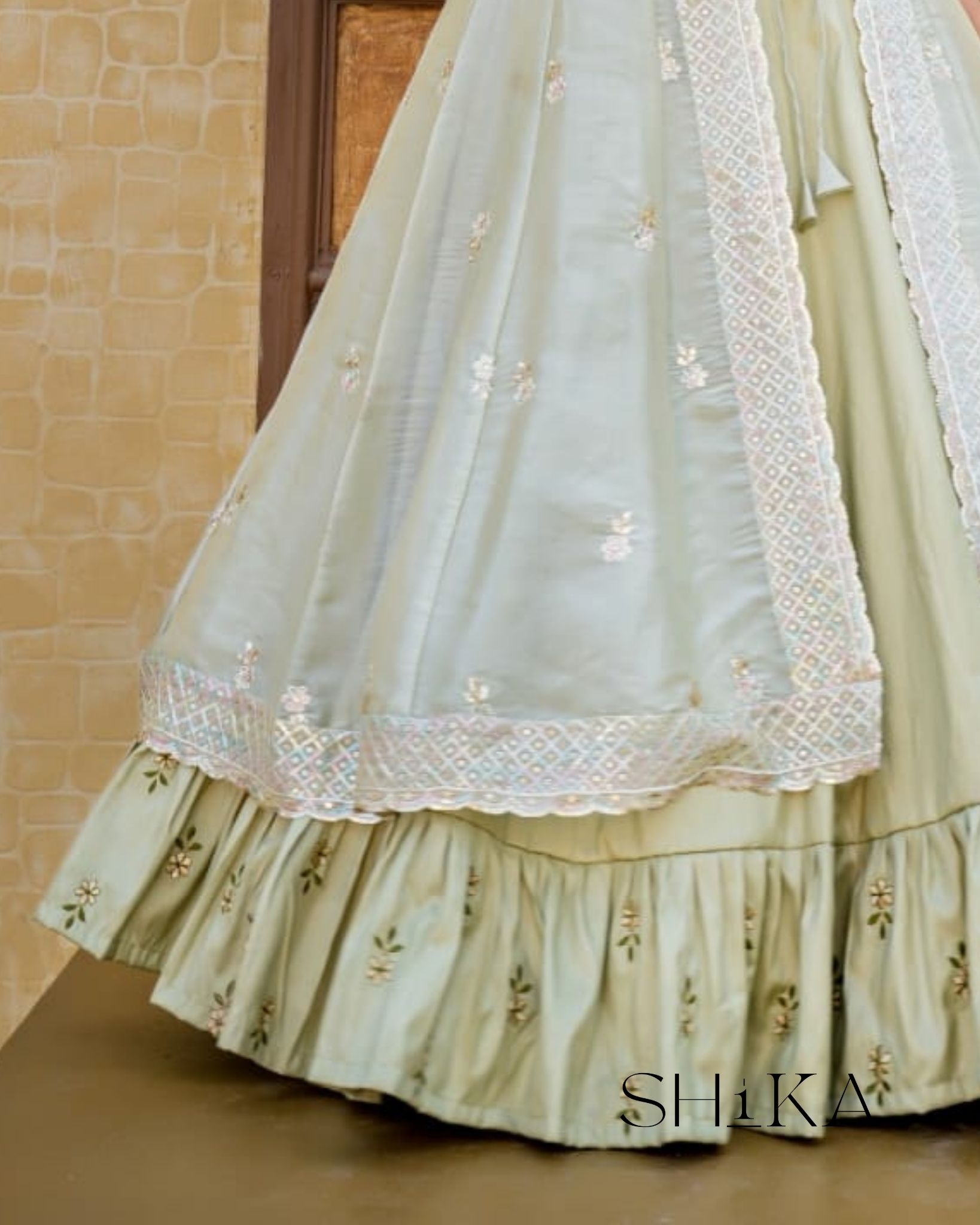Frozen Orchid Lehenga - Image 3