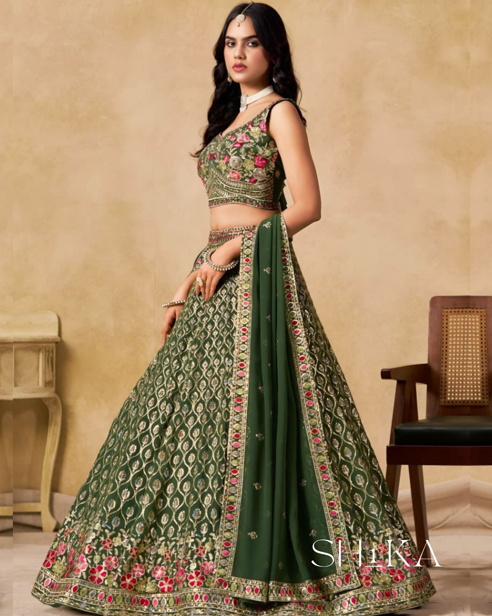 Sage Mist Lehenga - Image 2