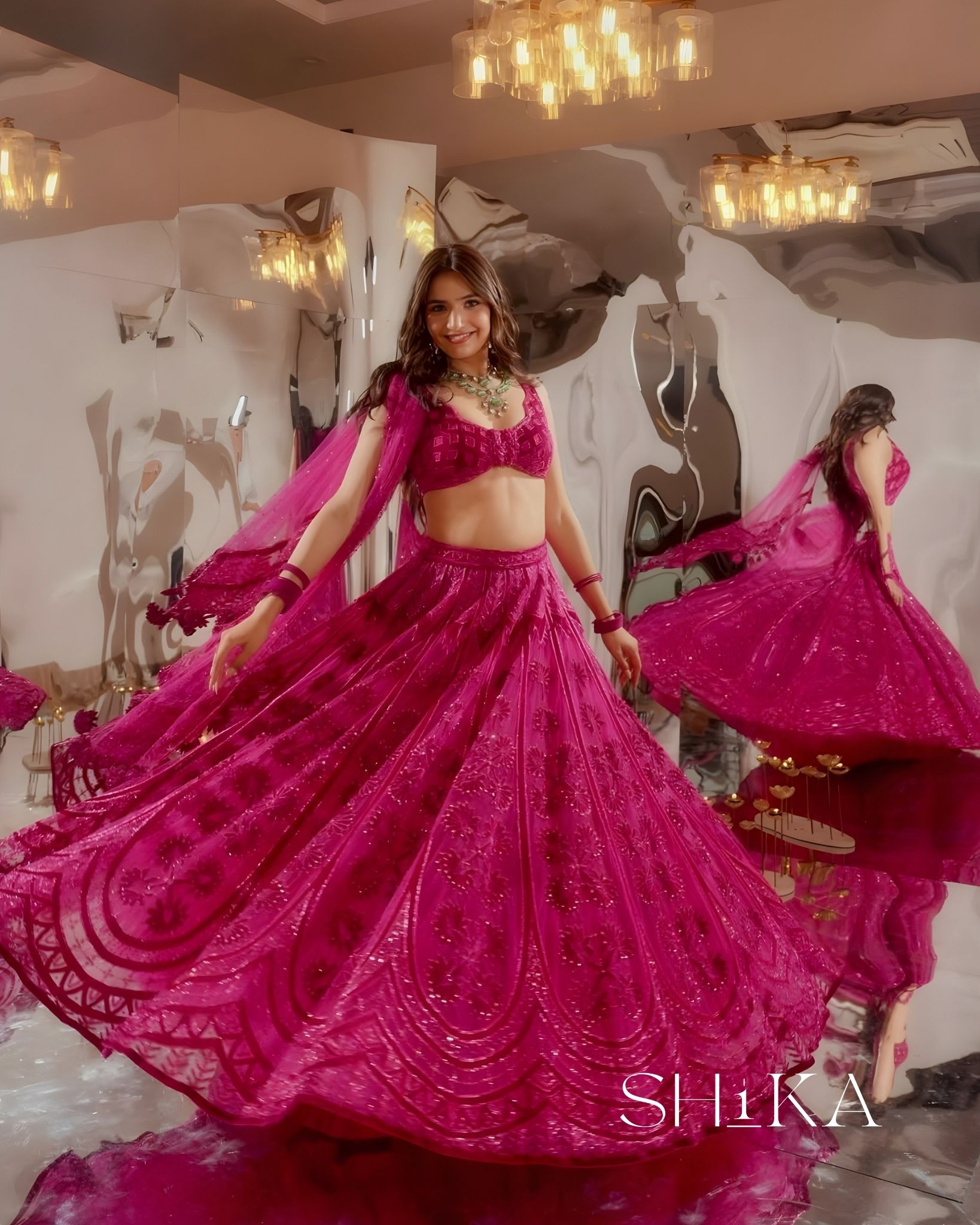 Orchid Whisper Lehenga