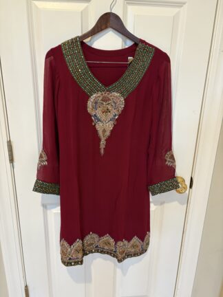 Raaz Fuschia Embellished Churidaar