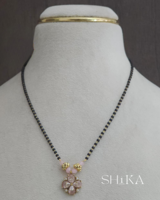 Blooming Pendant Nalla Pusalu Necklace
