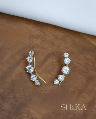 Diamond Stud Ear Cuff