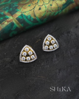 GJ Triangle Stud Earrings