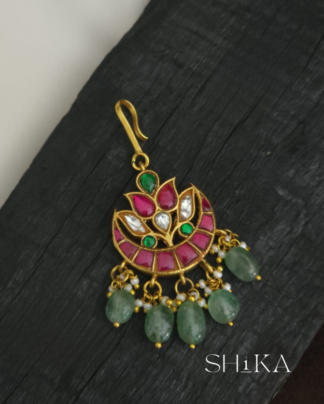 Cresent Moon Jadau Kundan Tika