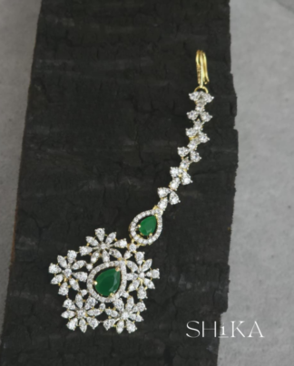 GJ Tear Drop Stone Tika - Green