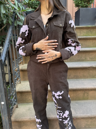 Khoob French Knot Corduroy Jacket