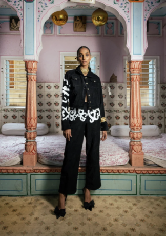 Jalebi Hand-Painted Jacket