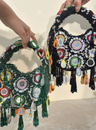 Hand Embroidered Mirror Bags