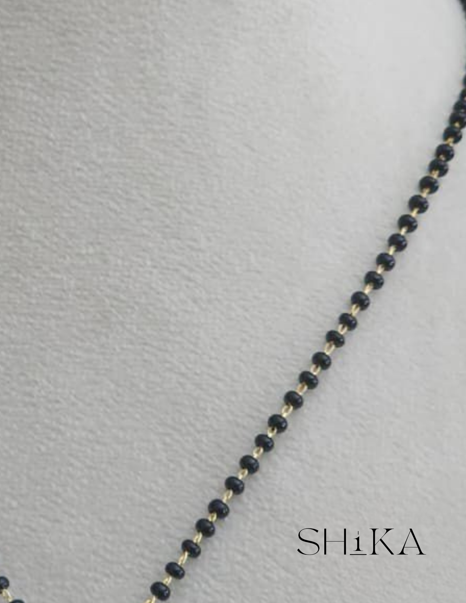 Blooming Pendant Nalla Pusalu Necklace - Image 3