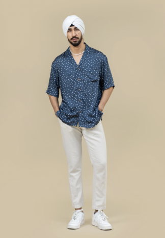 NEELA bandhej dotted shirt