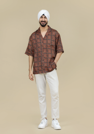 LAAL block print shirt